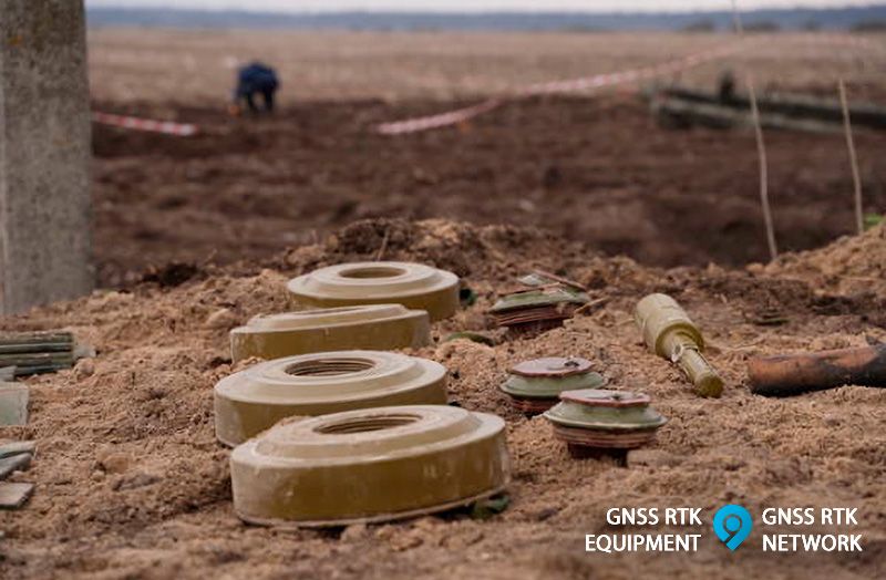 GNSS RTK for demining territories