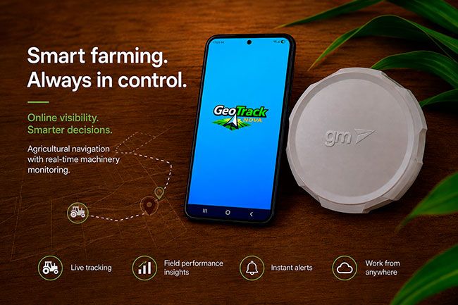 Geotrack Nova: агронавігація, трекінг і онлайн-контроль техніки в одному застосунку