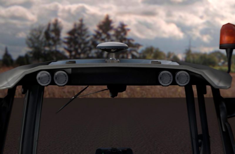 GNSS receiver for precision farming with RTK function