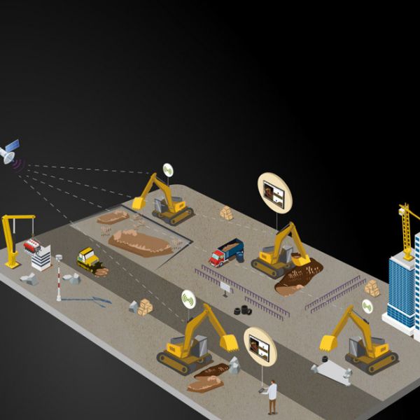 3D excavator grade control system FJ Dynamics