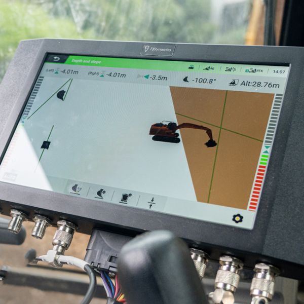 3D excavator grade control system FJ Dynamics