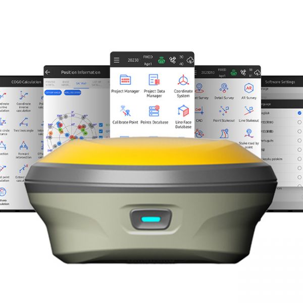 GNSS RTK receiver E500 IMU with SurPad 4.2