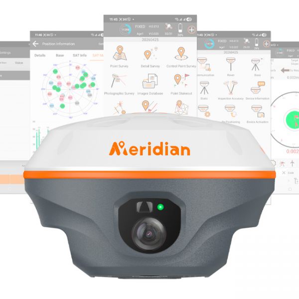GNSS RTK приймач Meridian M27LV з лазером, камерами, 4G та IMU