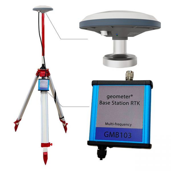 Estación base GNSS RTK estática