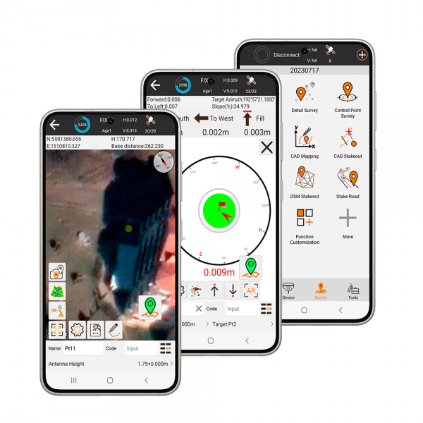 Software de topografía X-Survey para Android