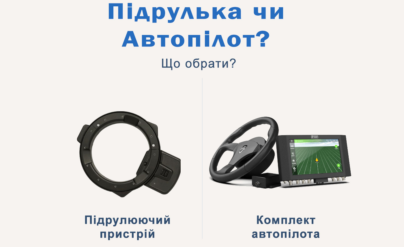 автопілот та підрулька на трактор